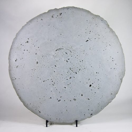 CLAUDE DE SORIA, DISQUE, 1980, CIMENT, DIAM : 54.5 CM