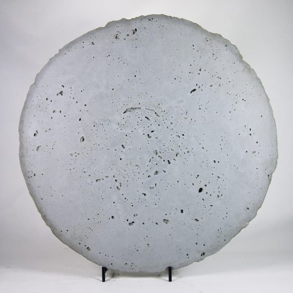 CLAUDE DE SORIA, DISQUE, 1980, CIMENT, DIAM : 54.5 CM