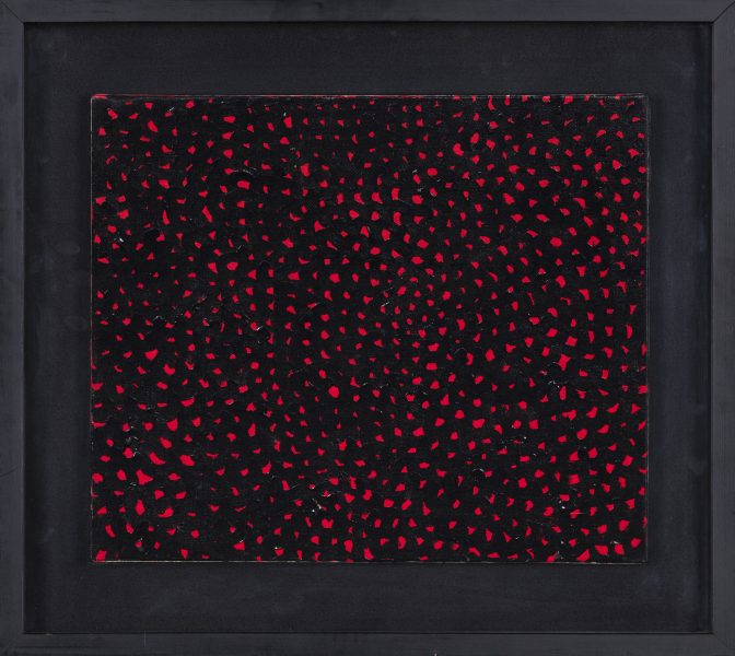 YAYOI KUSAMA, NETS, 1997, ACRYLIC SUR TOILE, 45 x 38 cm