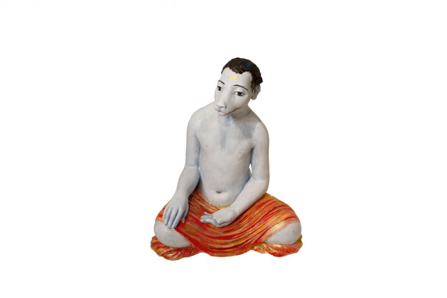 ROSINE BALDACCINI, MON CHERI, PLATRE PEINT, 37 × 30 × 25 CM